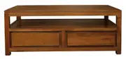 Amsterdam 4 Drawer Coffee Table - Light Pecan