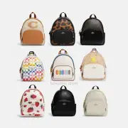 NWT Coach Mini Court Backpack In Signature Canvas/ With strawberry print