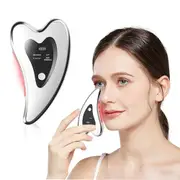 4 in 1 Electric Heated Vibration Gua Sha Face Massager Tools Anti Wrinkles Double Chin Skin Face Lifting Device