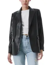 Alice and Olivia Denny Faux Leather Jacket