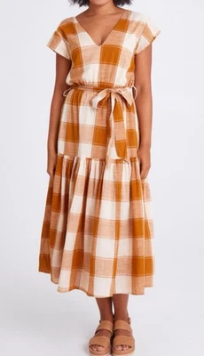 Boom Shankar Gingham Check Dress ‘Indy’ New with Tag Size 16 $259