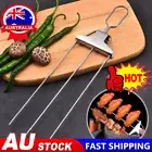 Steel 3-Prong Grill Grilling Skewers Barbecue Skewers BBQ Sticks Kabob