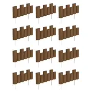 Half Log Edging Flexible Wooden Landscape Stakes 18 In. L X 1.5 In. W (12-Pack)