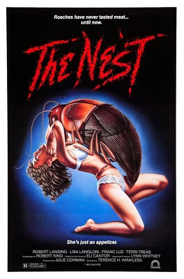 The NEST Retro Horror 11 x 17 Reproduction Poster Grindhouse 80s Gore Bugs!