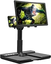 Magnifying Glass,14 Inch Phone Screen with Bluetooth Speaker Amplifier, Phone Tablet Telescopic Foldable Stand Holder,Cell Phone Projector Enlarger for Movies, Videos,Reading- Eye Protectio