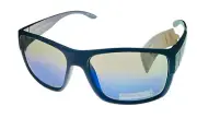 Perry Ellis Mens Sunglass Black Plastic Rectangle, Blue Lens PE101. 1