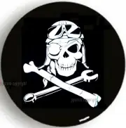 NEW SPARE TIRE COVER 26.5"-28.5" 15R Pirate Mechanic Skull MB1707G R15