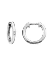 Silver Diamond Earrings 0.02 ct.