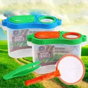 Kids Bug Magnifier Observer Kit Insect Catcher Cage with Tweezer