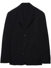 [Prada] single-breasted blazer 50R Black