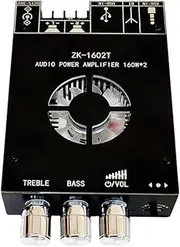 Anlayliay -1602T Bluetooth Audio Power Amplifier Module TDA7498E 160WX2 High Bass Adjustment Amplifier Board DC15-36V