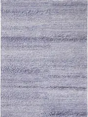 Halo Blue Loop Pattern Wool Blend Rug