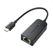Cable Matters USB C to Ethernet Adapter (Type C RJ45 Gigabit Ethernet Adapter) in Black - Thunderbolt 3 Port Compatible with iPhone 15/Plus/Pro/MacBook Pro, iPad mini, Dell XPS 13 15, Galaxy S24