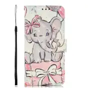 3D Painted Pattern Horizontal Flip Leather Case With Holder and Card Slot and Wallet and Photo Frame and Lanyard For Iphone 11 Pro(Butterfly Elephant)