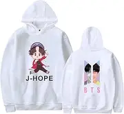Xkpopfans Kpop BTS Hoodie Love Yourself Concert Sweatshirt Jungkook Suga RM V Cute Pullover (Color : Darkblue Rm, Size : 3X-Large)