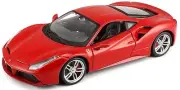 Bburago 1:18 Ferrari 488 GTB Red Diecast Racing Car Model NEW IN BOX