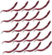 GANAZONO 30Pcs Soft PVC Fishing Floating Bait for Bass Trout Realistic Movement for Predatory Fish for Freshwater