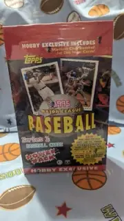 1995 Topps Baseball Hobby Exclusive Box Series 1 Power Pack Cds W/1st Day Issues