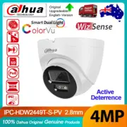 Dahua 4MP Dual Light Active Deterrence WizSense IP Camera Mic IPC-HDW2449T-S-PV