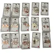 Set of 15 pairs : Disney Mickey Minnie Mouse Clip-on Earrings - Brand New in Bag