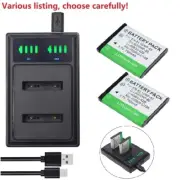 Li-40B Li-42B Battery or charger for Nikon EN-EL10 D-Li63 NP-80 CNP80 KLIC-7006