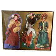 Vintage Barbie Greeting Cards 1994-1996 Hallmark Set of 3 Embossed Cards