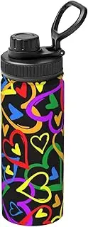 Gay Pride Rainbow Camping Hiking Hydration Flask,Stainless Steel Outdoor Water Bottle,Double Walled Insulated
