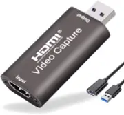 Audio Video Capture Card with USB Extension Cable/Input 4K/Output 1080P HDMI-USB