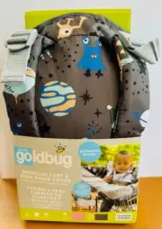 Goldbug Shopping Cart & High-Chair Cover (Space Theme) - New