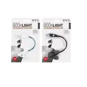 Portable Travel Flexible LED Clamp Clip On Reading Book Light Lamp Black / white