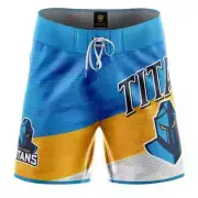 Gold Coast Titans 2025 NRL Mens Barrel Board Shorts Sizes S-7XL BNWT