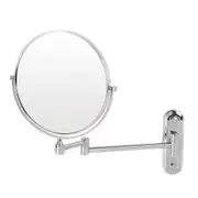 Bathroom Mirror 5X Magnification Wall Mount Folding Double Side 8 Inches