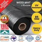 Instahut 1.83x50m Weed Mat Woven Fabric Weed Mat Control Eco-Friendly Mat Garden