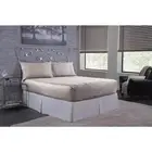 Bed Tite Satin 4-Piece Silver Solid 300 Thread Count Queen Sheet Set