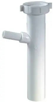 Dishwasher Branch Baffled Tailpiece, White Plastic 565-033