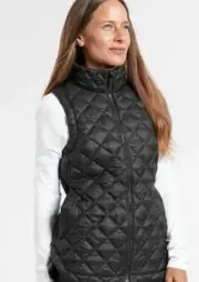 Athleta Womens Whisper Featherless Vest NWT XXSmall color Black