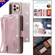 For iPhone 16 15 14 13 12 11 Plus Pro Max XS 8/7 Case Leather Wallet Flip Cover