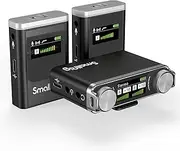SmallRig W60 Wireless Microphone for iPhone, Smartphone and Cameras, Wireless Lavalier Mic with Dual Channel Noise Reduction Gain Control for Vlogging & Live Streaming, 8H-Battery Life, 328ft - 3487
