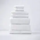 Aireys 650 GSM Zero Twist 7 Piece Snow Bath Towel by Renee Taylor