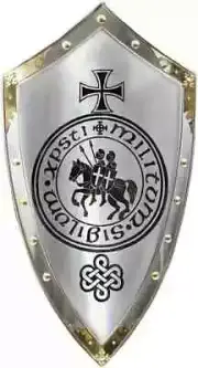 Medieval Shield Knight Templar Crusader Heater Shield Armour Battle Halloween