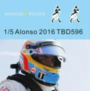 1/5 Helmet Decals for Alonso 2016 TB Decal TBD596