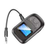 T14 Bluetooth 5.0 Audio Transmitter Receiver Adapter with LED Display 3.5mm AUX USB Stereo Music Wireless Adapter