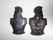 0319 WW 1 - WW 2 French Engineer Helmet Plate Adrian GD2