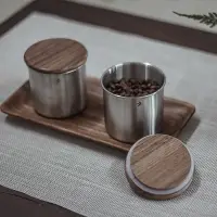 在飛比找松果購物優惠-燕子印花咖啡豆密封罐 經典日式復古風格不鏽鋼材質茶葉雜糧保存