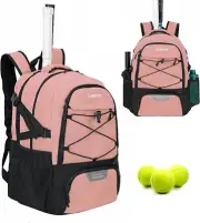 Tennis Bag Tennis Backpack for Women Men 2 Rackets w/ Separate Shoe Compartment