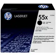 HP 55X High Yield LaserJet Toner Cartridge Black CE255X