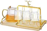Drying Rack for Bottles,Inverted Drying Rack Glass Cup Stand - Mug Drainer Organizer, Bottle Dryer Rack with Drip Tray, Non-Slip for Tea Cup and Coffee Mugs
