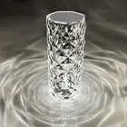 AVJONE Crystal Table Lamp Indirect Lighting Rose Diamond Night Light 3 Colors