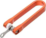 TEHAUX U-Shaped Key Holder Carabiner Key Holder Clip Keys Holder Key Accessory Key Clip for Outdoor Key Folder Key Carry Tool Portable Key Holder Key Holder Clamp Orange Stainless Steel