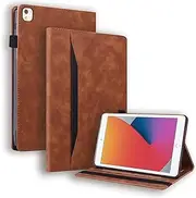 CXTcase iPad 7th/8th/9th Generation Case,iPad Air 3/iPad Pro 10.5" Cover PU Leather Wallet Case with Card Slot Tablet Cover for iPad 10.2" 2019/2020/2021, iPad Air 3/iPad Pro 10.5 Inch - Brown